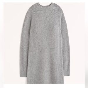 NWT Abercrombie Long-Sleeve Mockneck Mini Sweater Dress M